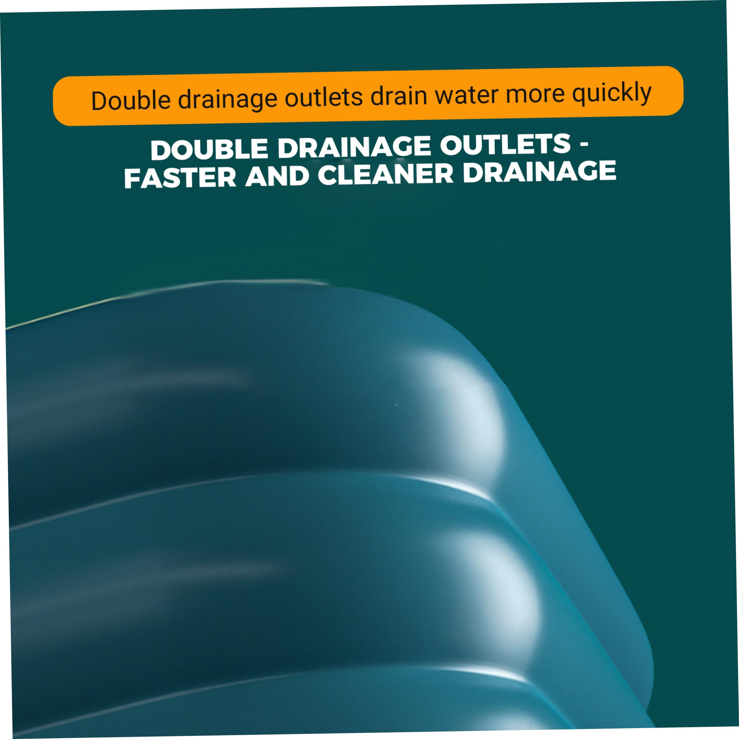 Tobogán Inflable para Piscina sobre el Suelo tobogán acuático de inflado rápido y Resistente para Patio Trasero Amarillo