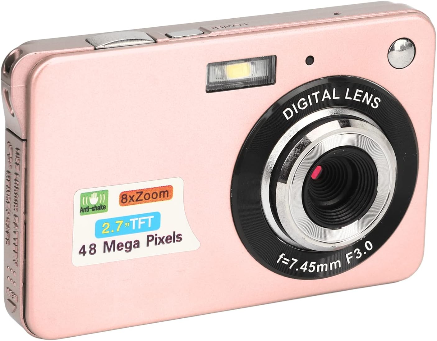 4K Digital Camera, 48MP Vlogging Camera with 2.7in LCD Display, 8X