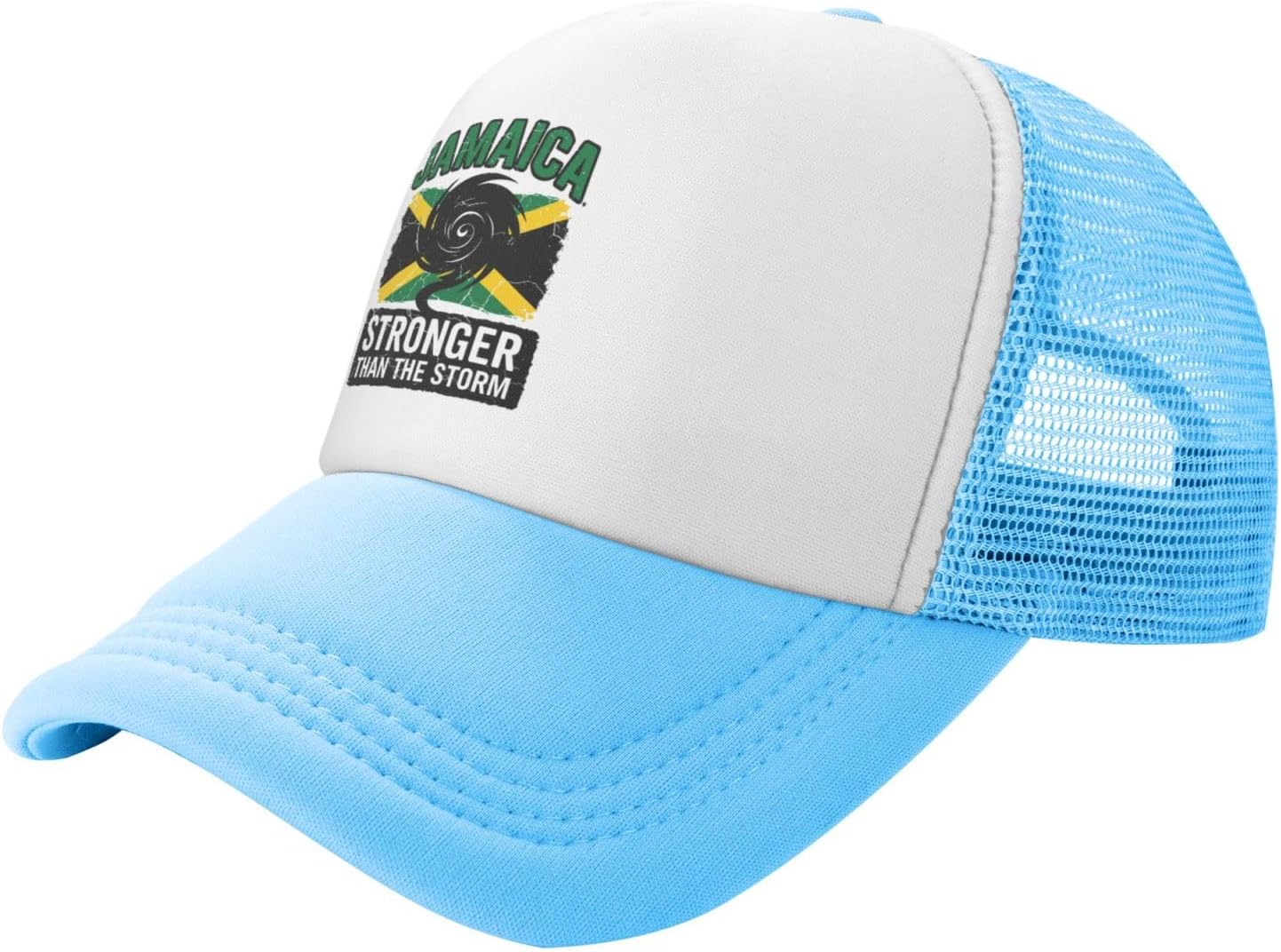 Jamaica Strong Hurricane Melissa Kids Trucker Hat Mesh Adjustable Outdoor Sports Baseball Caps for Boys Girls
