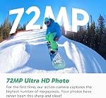 AKASO 360 Action Camera Winter Combo - 5.7K 72MP 360° Camera for Snow Adventure with 120 Min Cold-Resistant Battery, Invisible Selfie Stick, AI Tracking, Weatherproof, Stabilization & 128GB Card