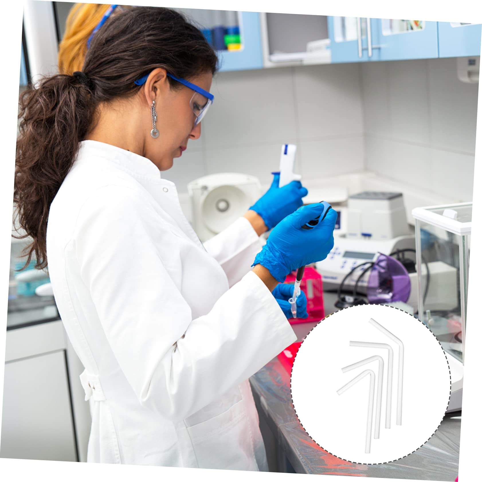 Cabilock Elbow Glass Tubes for Lab Equipment 40pcs Set 4 Angles (45/60/90/120°) for Chemical Experiments