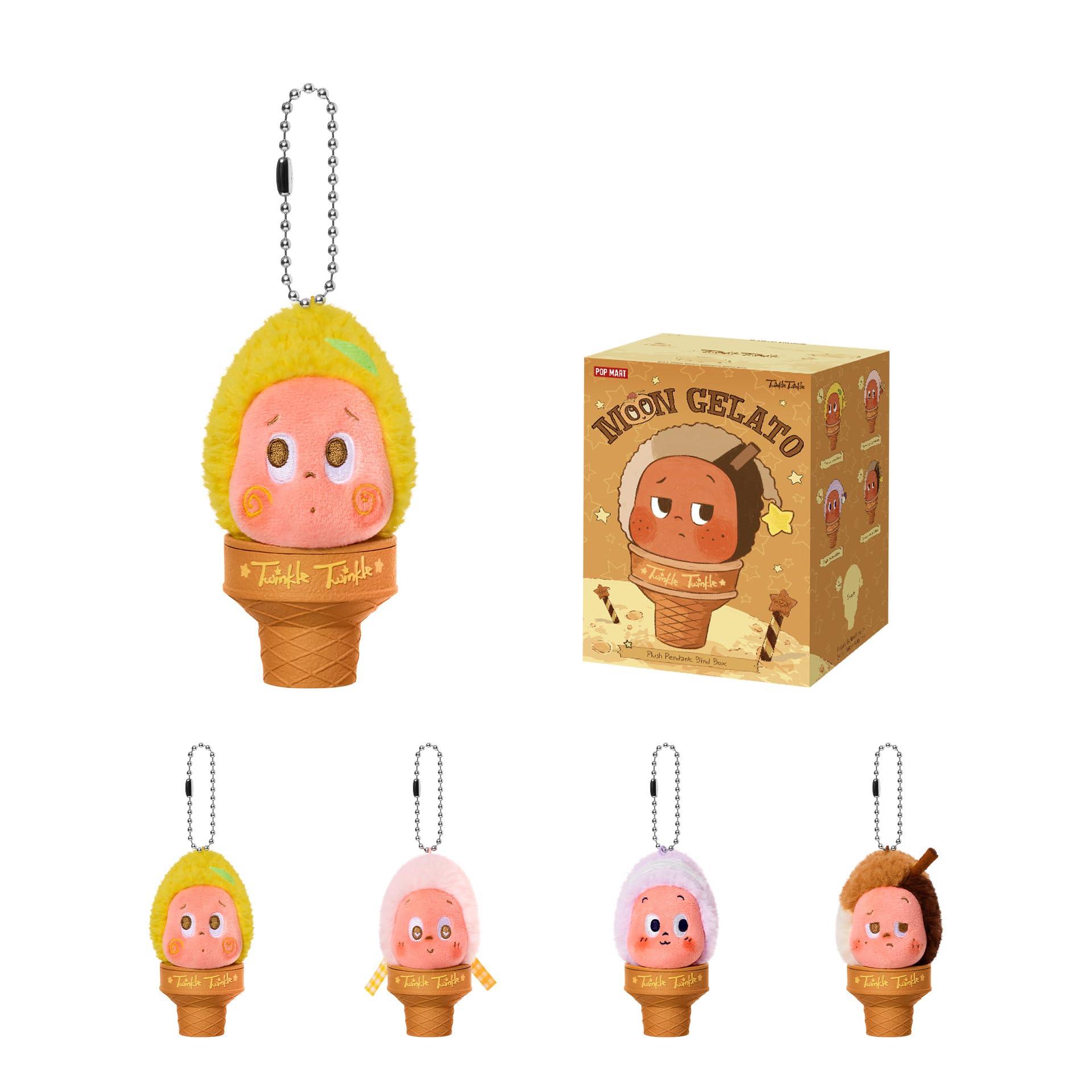 Amazon.com: POP MART Twinkle Twinkle Moon Gelato Series-Ice Cream