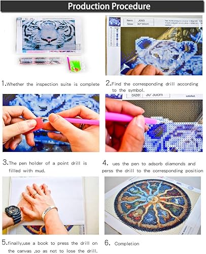 Miniatura 6 de Kit de pintura con diamantes 5D, completo, para adultos, estampado de ancla con la inscripción en inglés «I refuse to sink», diamantes de imitación