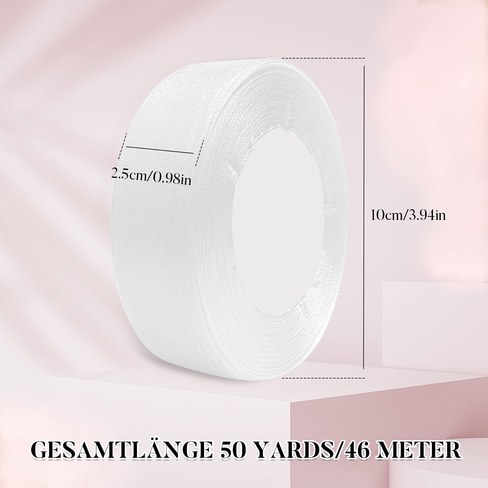 Nastro In Organza Dorato Con Glitter - Larghezza 8 Cm, Lunghezza 22,8 Mt - Perfetto Per Matrimoni, Feste E Confezioni Regalo