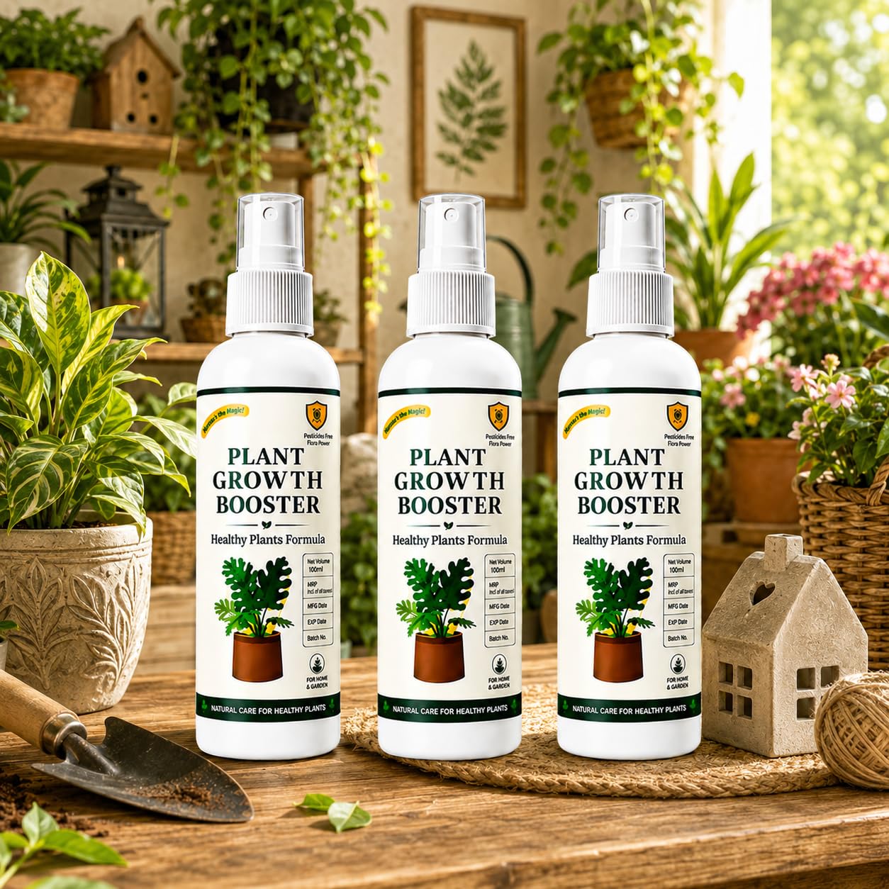 Plant Growth Booster Spray – Improves Plant Health, Green Leaves & Root Growth (pack 03) for plants safe formula-image-44