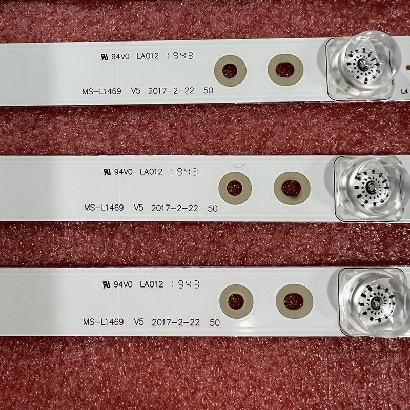 Kit de 10 Tiras LED de 4 LED for televisores Akai de 50" (H-LED50F452BS2, JP50UHD110-4K, MS-L1469, JS-D-JP50EU-042EC, E50EU1000, MCPCB)(20pcs For 2 TV)