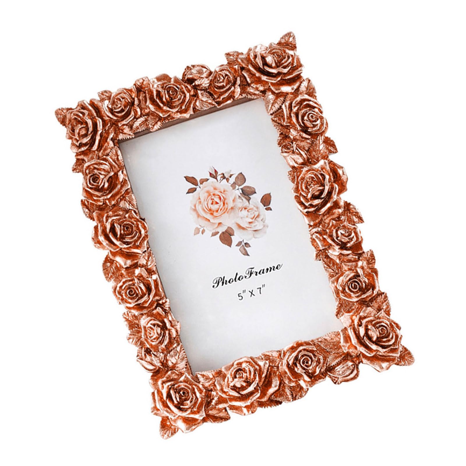 ZEPFJHE Antique Ornate Square Photo Frame for Tabletop Wall Display, Retro Picture Frame, Decorative Photo Home Decors Retro Picture Decorative