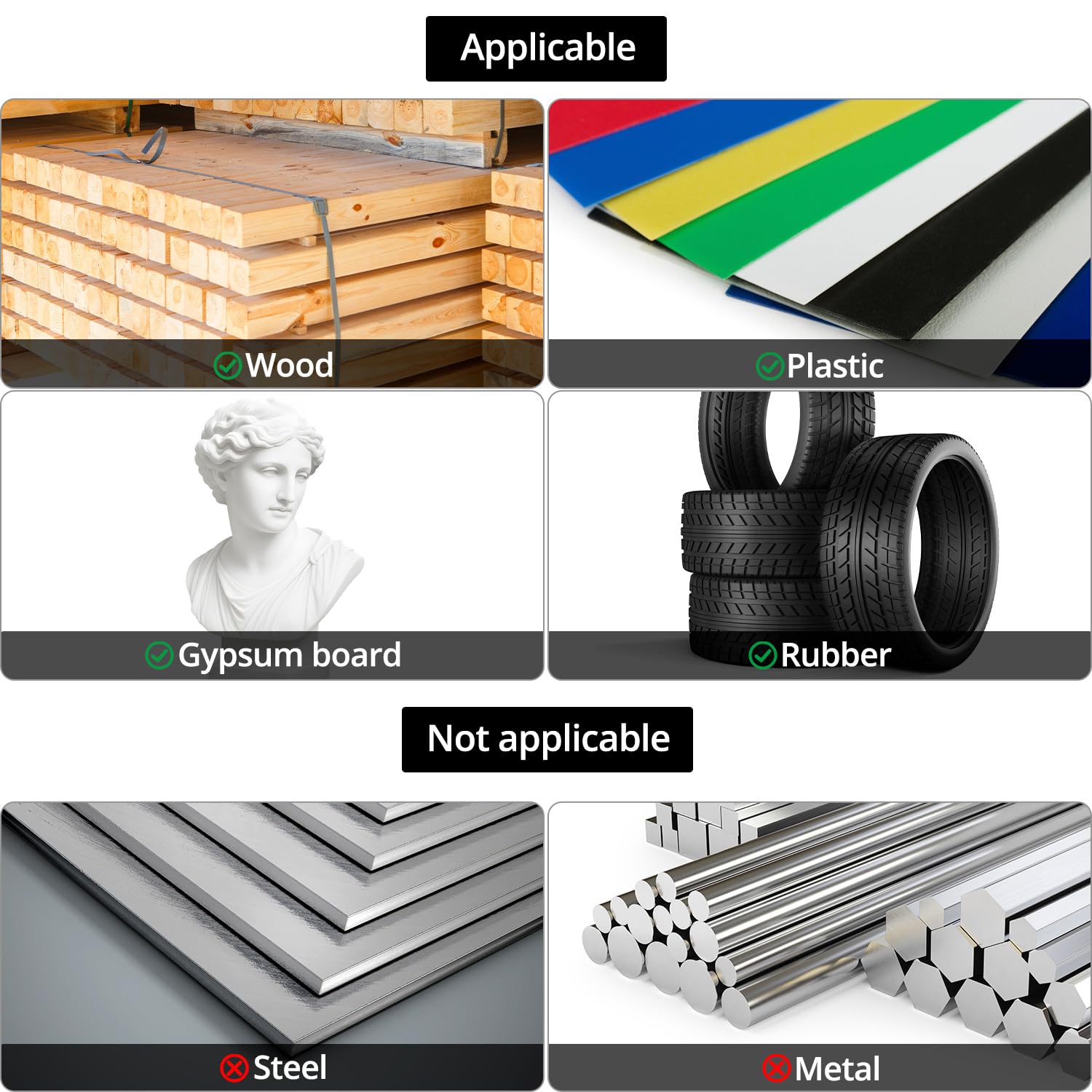 QWORK® 2 szt. frez do drewna tarcza tarnikowa Ø 125 mm x 22 mm, tarcza szlifierska do drewna, do materiałów niemetalicznych i nietwardych
