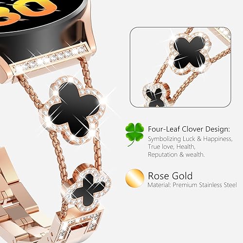 Miniatura 2 de WINGLE para Galaxy Watch 88 Classic Banda 404446mm Galaxy Watch 7 6 5 4 FE Banda 40mm 44mm Samsung Watch 5 Pro Bandas 45mm, Bandas Brillantes de