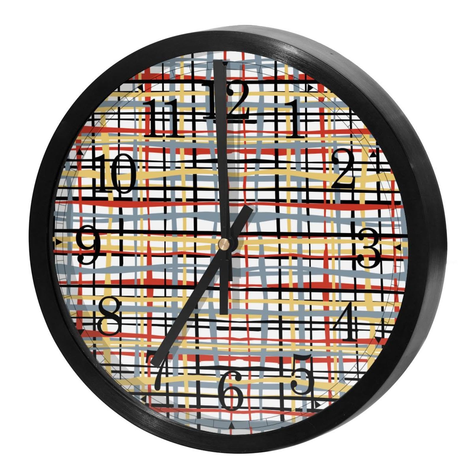 Horloge murale silencieuse à quartz décorative pour une cuisine moderne et calme