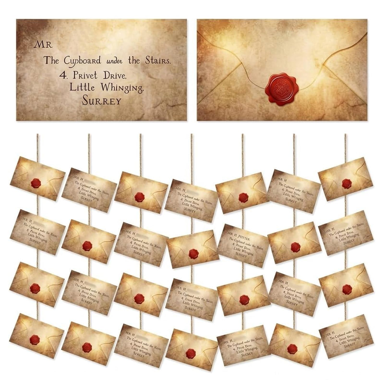 20Pcs Wizard Floating Banner,Birthday Decorations Style Bunting