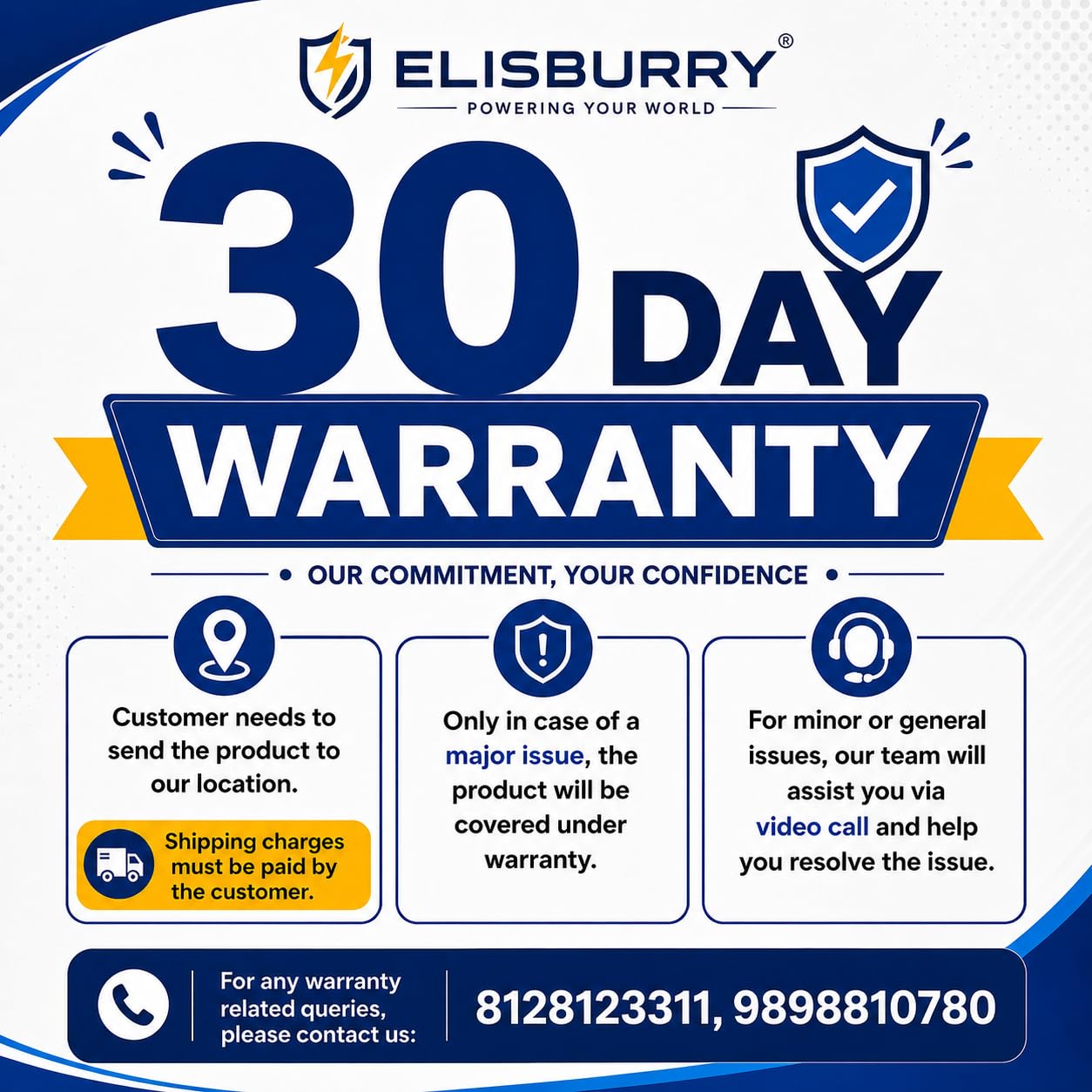 ELISBURRY Ładowarka akumulatora 12 V 10 A (Auto Cut) o pojemności ładowania akumulatora od 4 AH do 220 Ah - 1 opakowanie