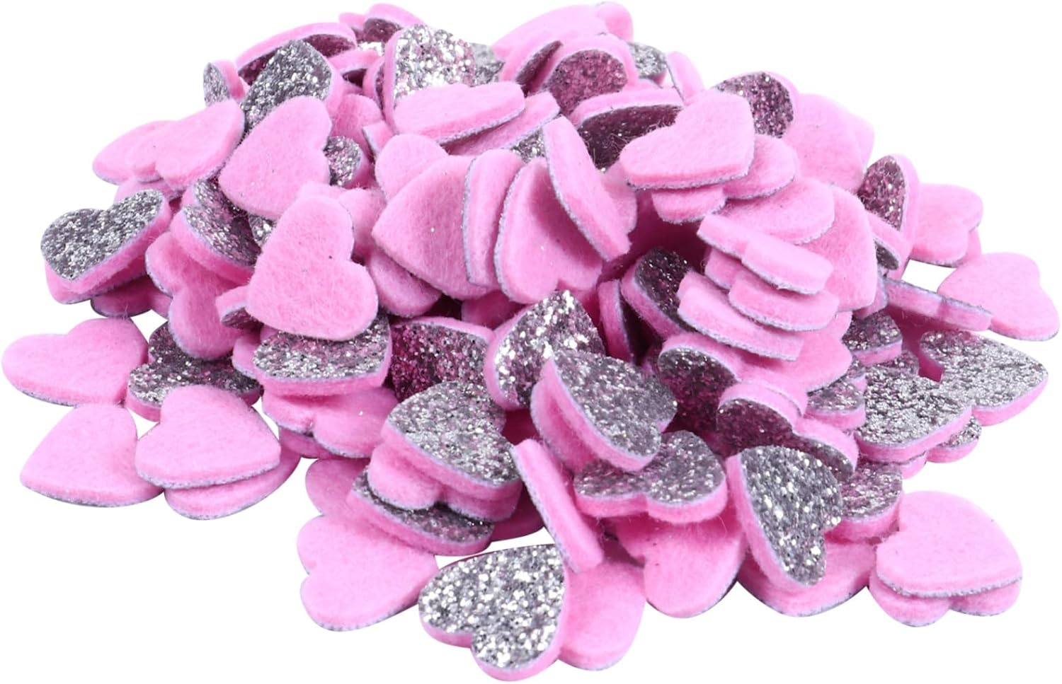 ETHZZLE 200 Pcs Heart-Shaped Sequin Patches for DIY Jewelry Accessories Decorative Glitter Adornments for Crafts Embellishments for Handmade and Fashionable Patch Decorations Random Color