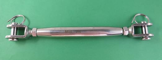 Tensor de Acero Inoxidable Tipo E M10 (3/8") Quijada y Quijada miniatura 2