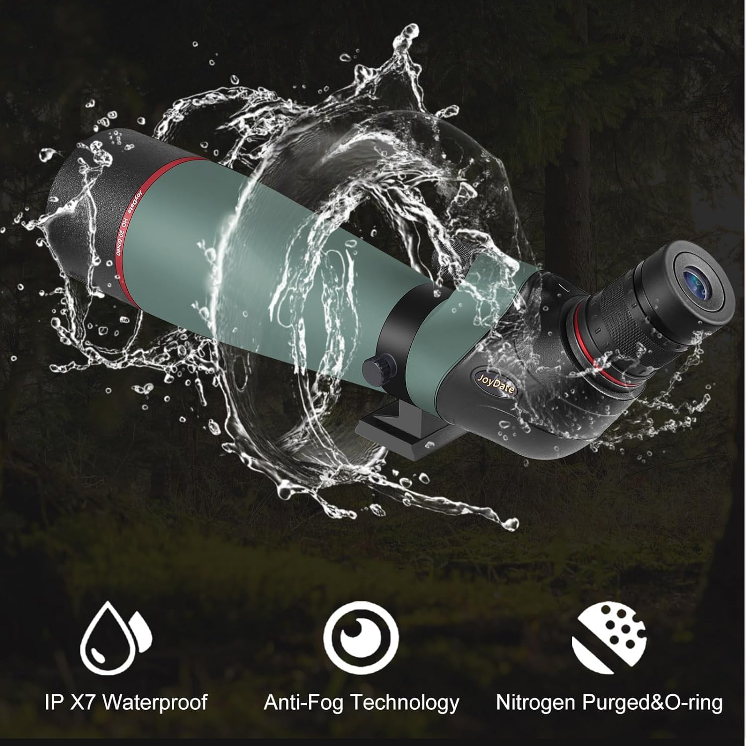 Gosky Cannocchiale 20-60x80 - Perfetto Per Caccia, Birdwatching E Osservazione Della Natura Con Adattatore Smartphone! - Foto 2