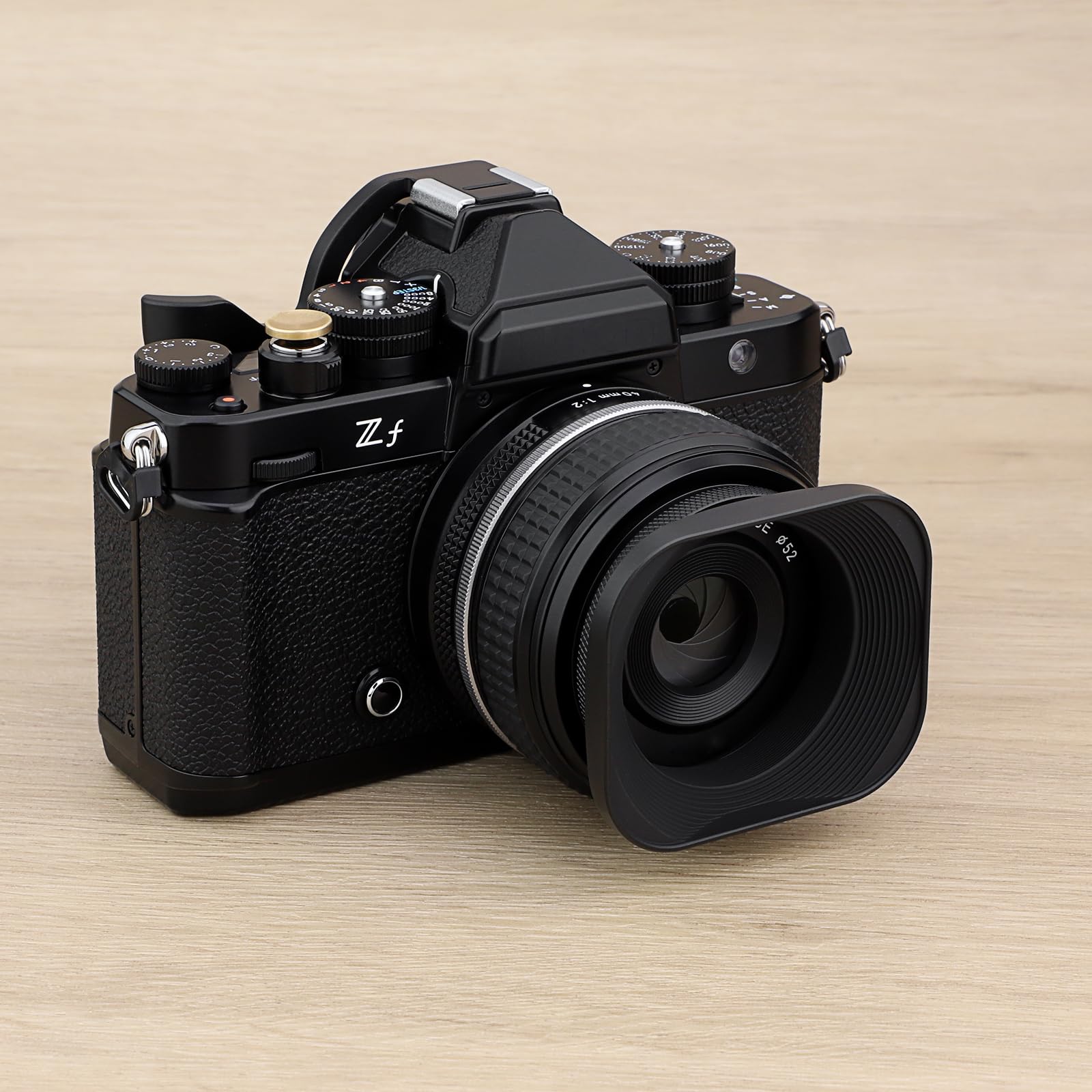 Amazon | Haoge LH-E52T 52mm スクエアメタル ねじ込み式レンズフード