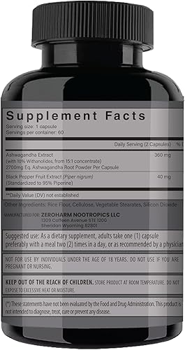 Miniatura 4 de NooMost Auténtico panax ginseng rojo coreano + Ashwagandha orgánica con ginkgo biloba y pimienta negra