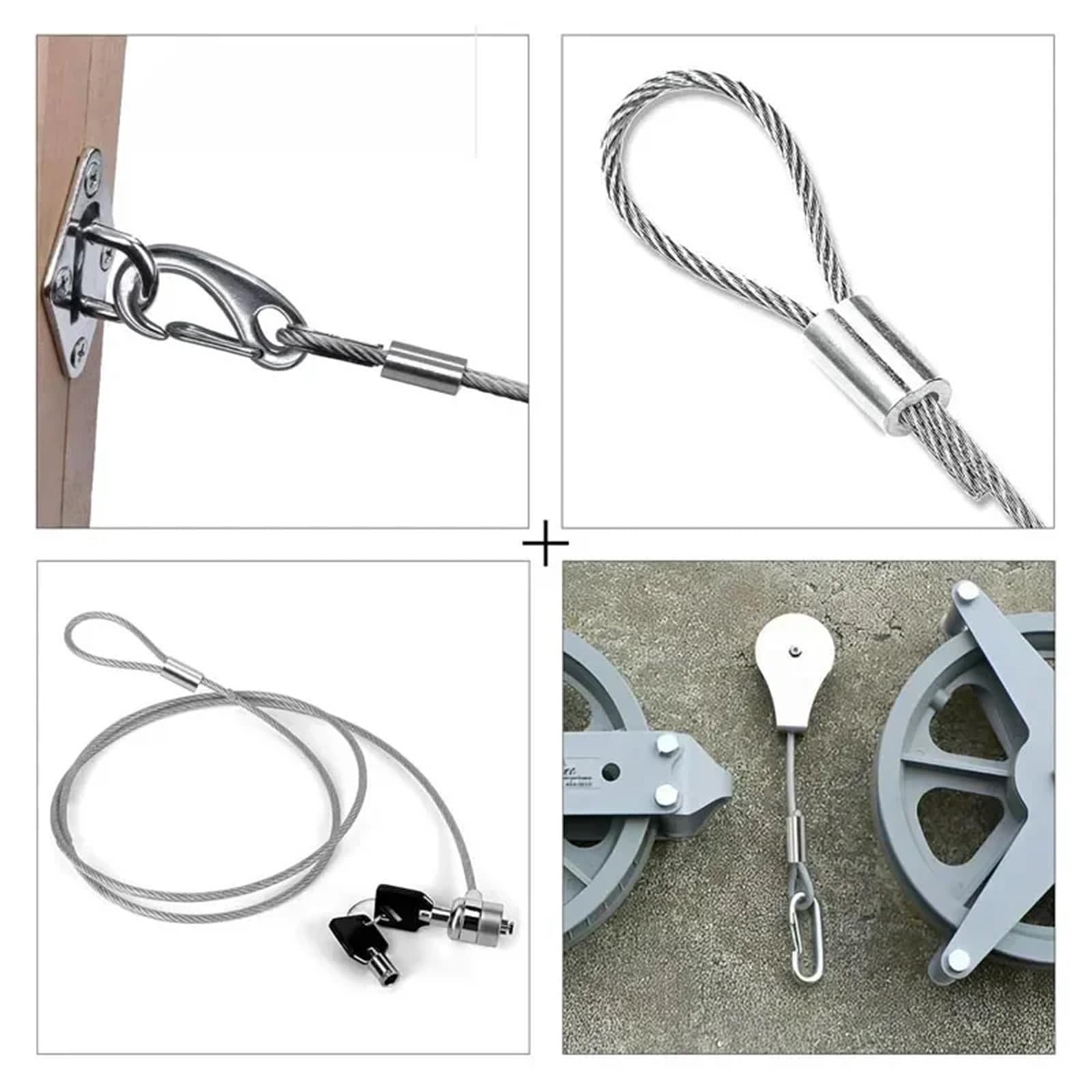 Anello a crimpare in alluminio, Manicotti a crimpare for cavi in ​​alluminio Confezione da 5-500 pezzi M0.5-M12 for funi metalliche e(M3 200pcs Two hole)