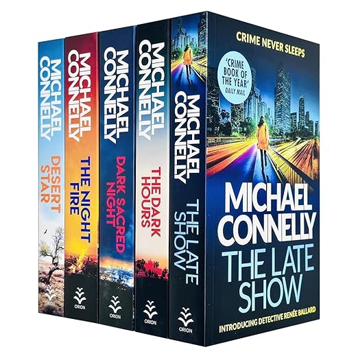 Ballard and Bosch Series 1-5 Books Collection Set By Michael Connelly (The Late Show, The Dark Hours, Dark Sacred Night, The Night Fire & Desert Star)