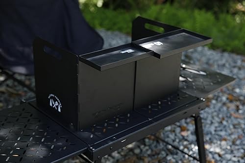 Miniatura 2 de HIKEAMN - Parabrisas plegable para estufa de gas para exteriores, bloqueador de viento de campamento, parabrisas de cocina con una bolsa