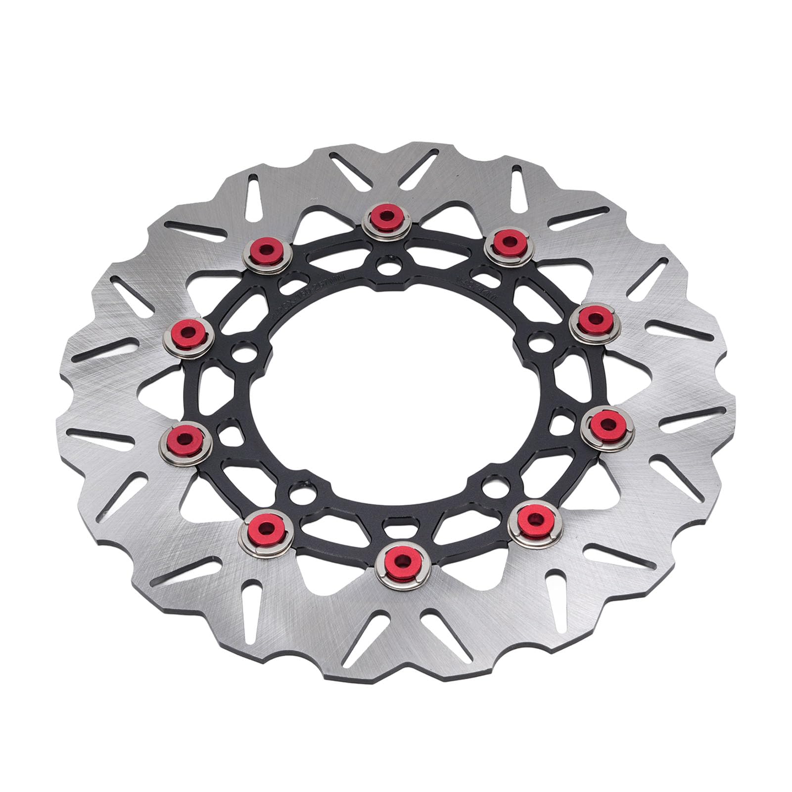 POENVFPO Rotore Disco Freno Ruota Anteriore da 300 Mm, Rotore Freno a Disco Anteriore in Acciaio Inossidabile con in Alluminio CNC, Design con Scanalatura Flottante, Dissipazione del Calore, per