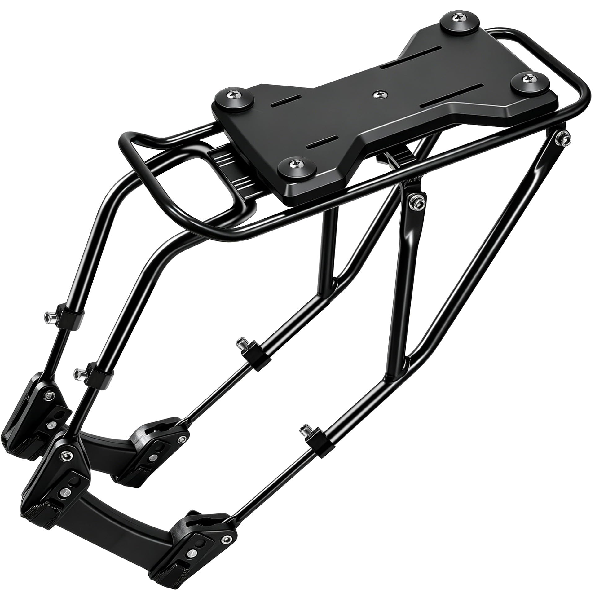Mimoke - Portapacchi per bicicletta con sgancio rapido - Adatto alla maggior parte delle biciclette - Regolabile - Montaggio rapido - Portabagagli