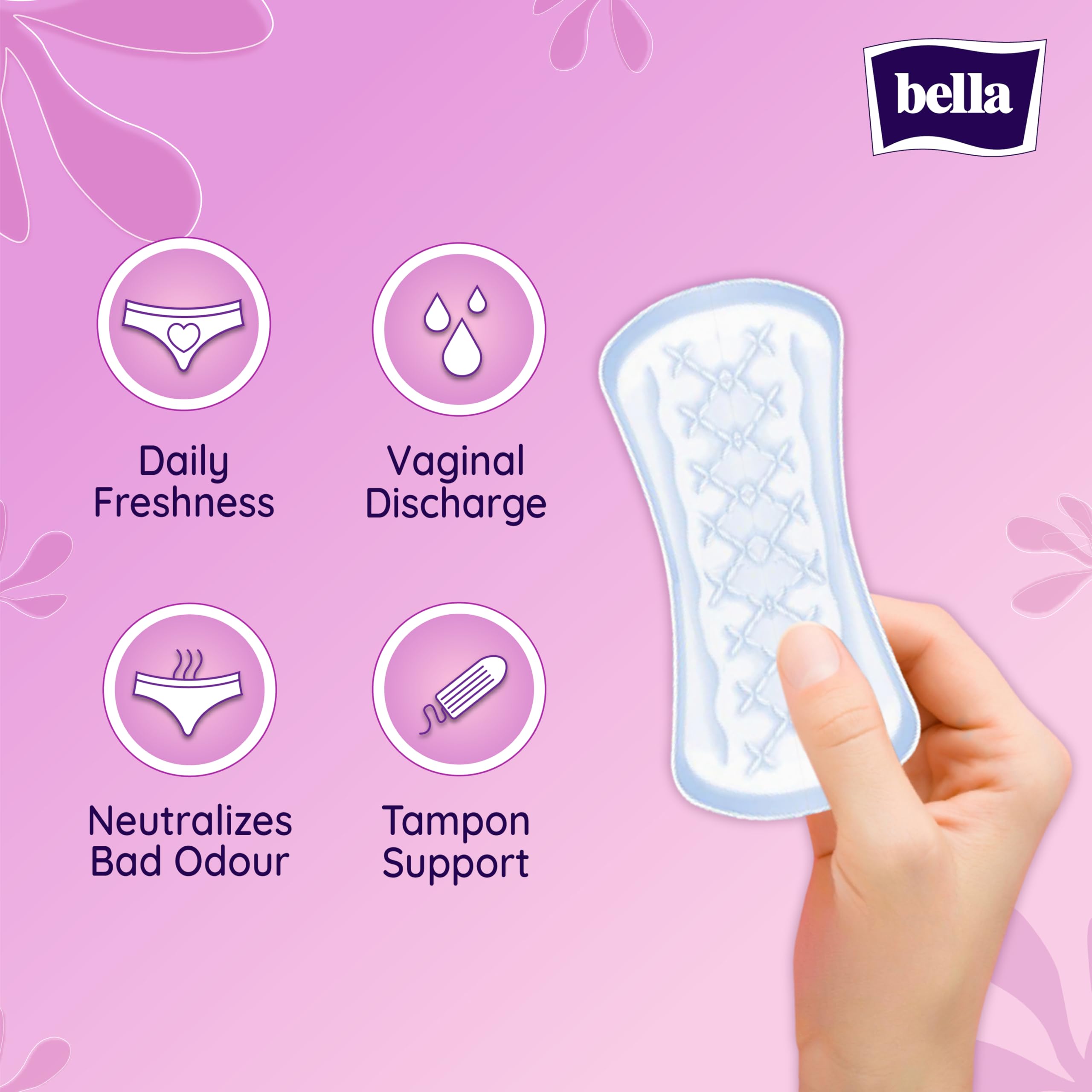Bella Panty Softi Panty Liners For Women Daily Use, Breathable Pantyliner Perfect For White Discharge And Light Spotting, 151 Mm Long With Anatomical Shape And Extra Soft Cover (Pack Of 60) - Image 5 thumbnail