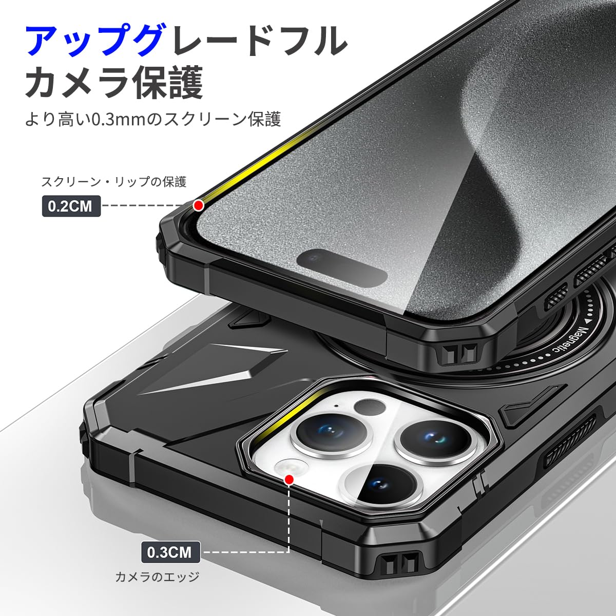 Amazon.co.jp: LCSMFKJ iPhone 15 Pro Max と互換性のある ケース