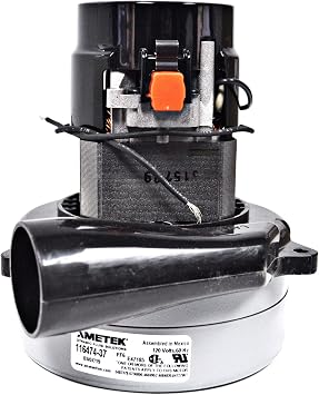 Ametek Lamb 5.7 Inch 120 Volt 2 Stage B/B Tangential Bypass Vacuum Motor 116474-37