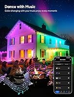 Vista 5 de Permanent Outdoor Lights 50ft,RGBW Eaves Light with 36 LED Lights,111+ Scenes Modes Outdoor Lighting, Waterproof Permanent Light for Daily Holiday