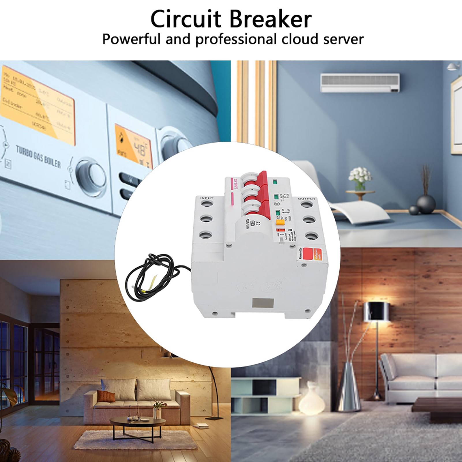 Interruttore di Interruttore WiFi Elevato Fattore di Sicurezza Antenna Incorporata Eccellente PERFORMENTA PERSONAMENTO Switch Remote (3P 63A)