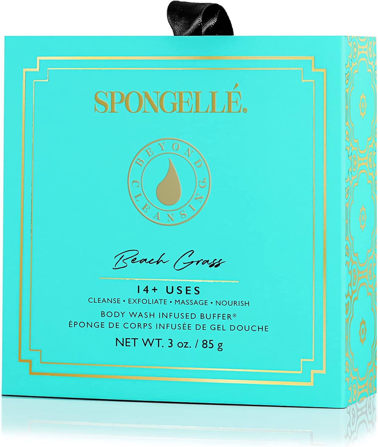 SPONGELLÉ Boxed Flower Shower Body Wash Infused Buffer, Beach Grass - Image 3