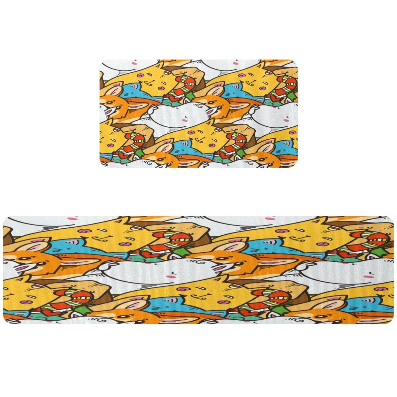 Tapis de cuisine lavable pour éliminer les taches et les glissades