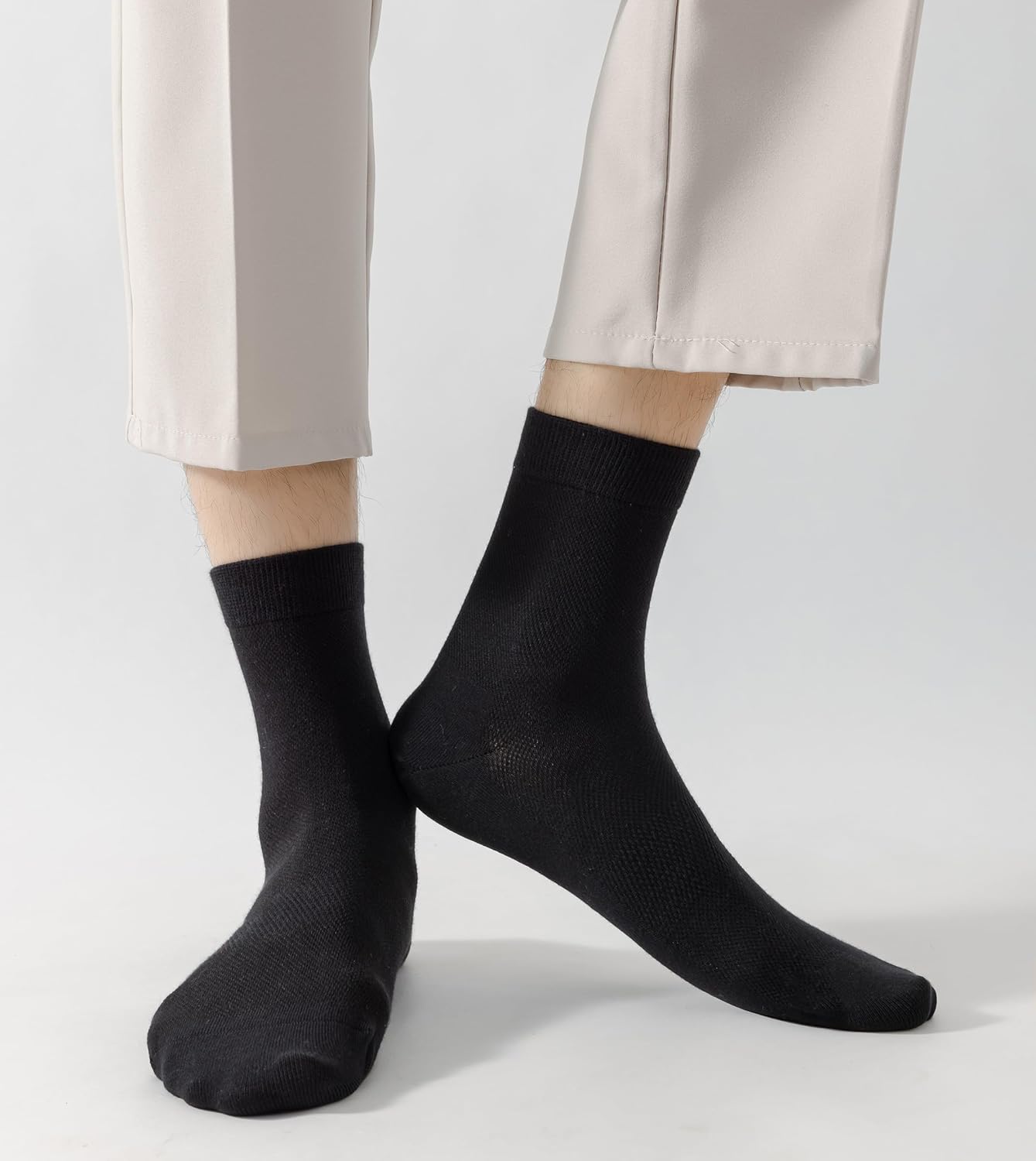 Ankle Socks for Men Crew Mesh Breathable Cotton Athletic Soft Running Sport Calf Man Sock - Image 5