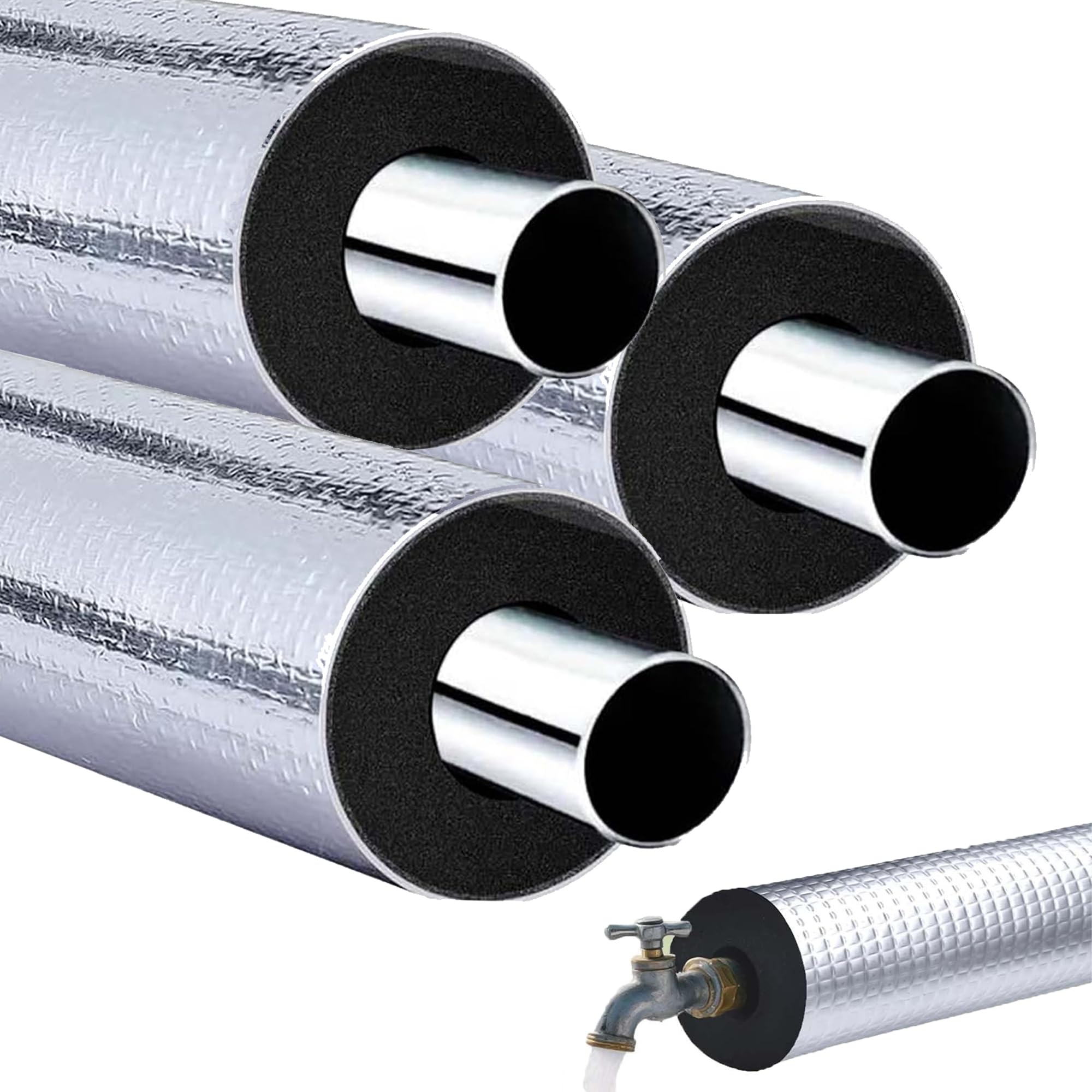 3 sztuki samoprzylepnej izolacji rur osłona z folii aluminiowej