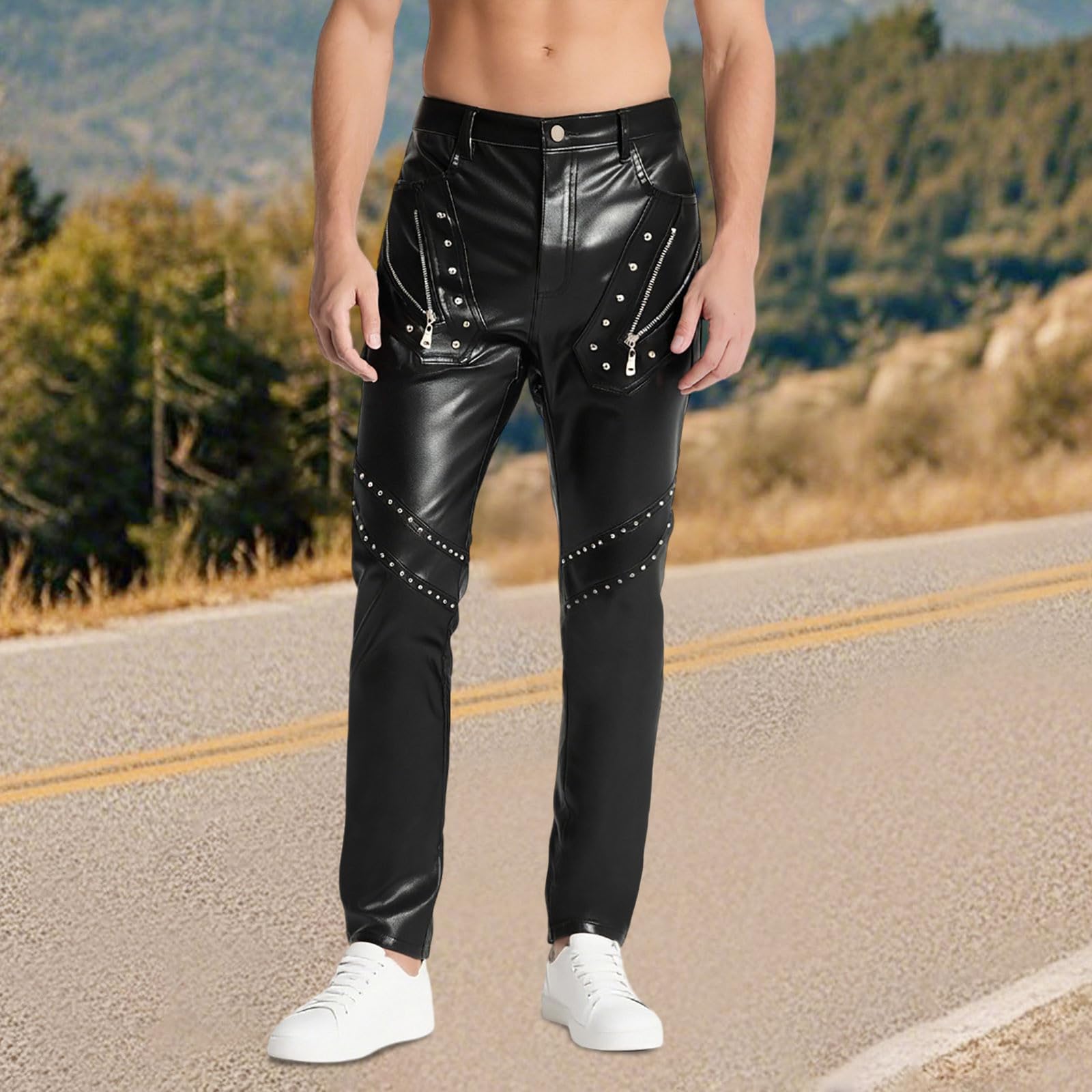 Generisch Pantalones de chándal para hombre Pantalones de chándal para hombre para la comodidad diaria Ropa deportiva versátil para un ajuste activo y relajado. Ideal para primavera y otoño.