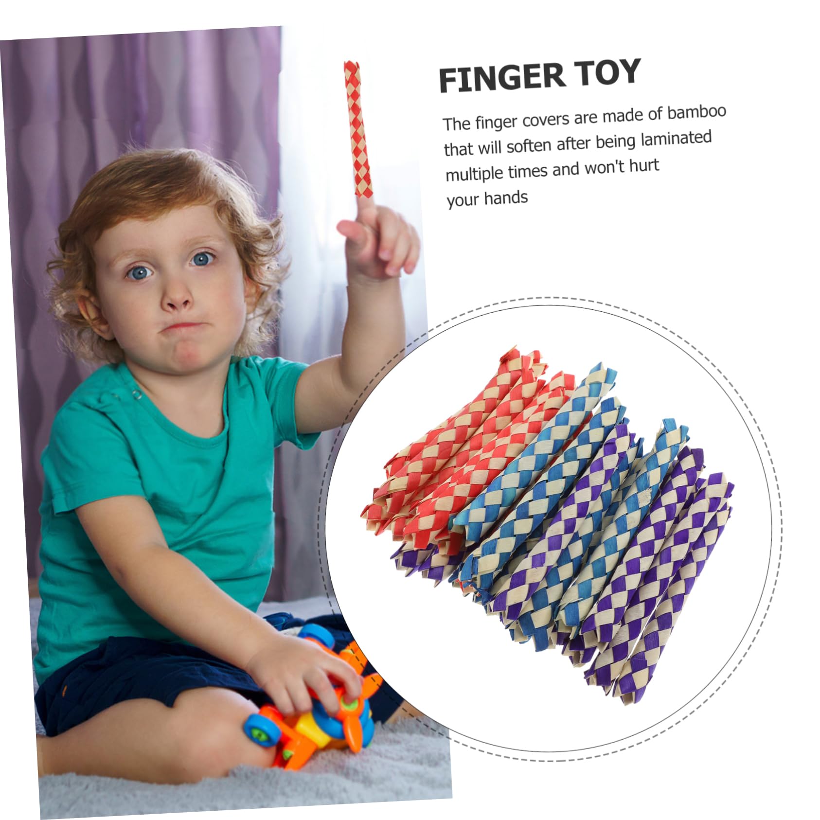 BESPORTBLE Jouets à Mâcher pour Oiseaux Piège à Doigts Lot de Jouets pour Perroquets sans Bavures pour Cage à Oiseaux Fournitures de Fête Danniversaire Couleur Aléatoire