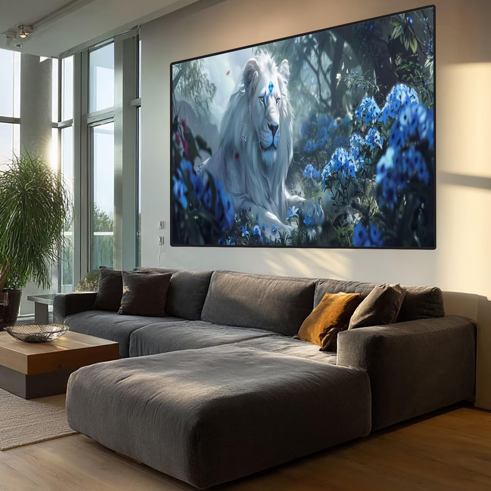 Lion Diamond Art Rose Diamond Painting Arts and Crafts dla dorosłych, zestawy do malowania diamentami 5D, dorosłych, Crysta, haft krzyżykowy, zestaw do haftowania DIY dla początkujących, dekoracja
