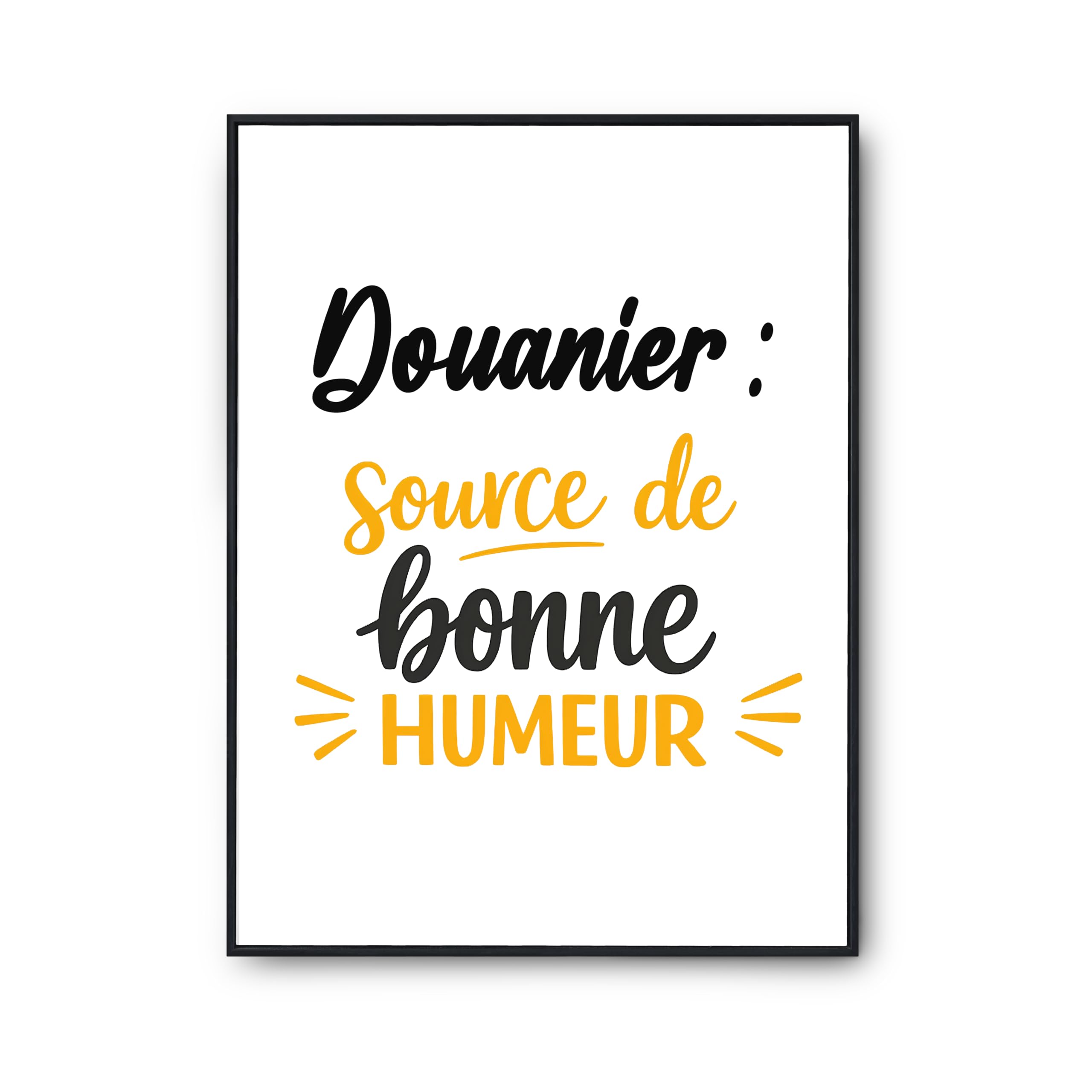 Affiche Douanier Otshirt : poster imprimé en France pour déco murale