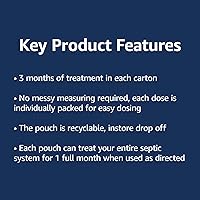 Vista 4 de Yaxa Basics Tratamiento séptico, suministro de polvo para 3 meses, 3 unidades, 29.4 onzas (paquete de 1)