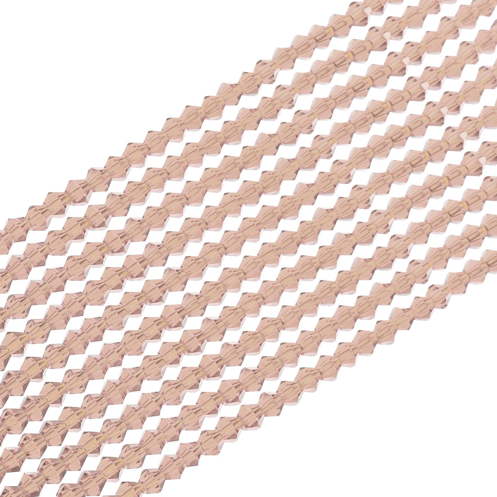 PATIKIL 10 Strands 4mm Bicone Crystal Glass Beads