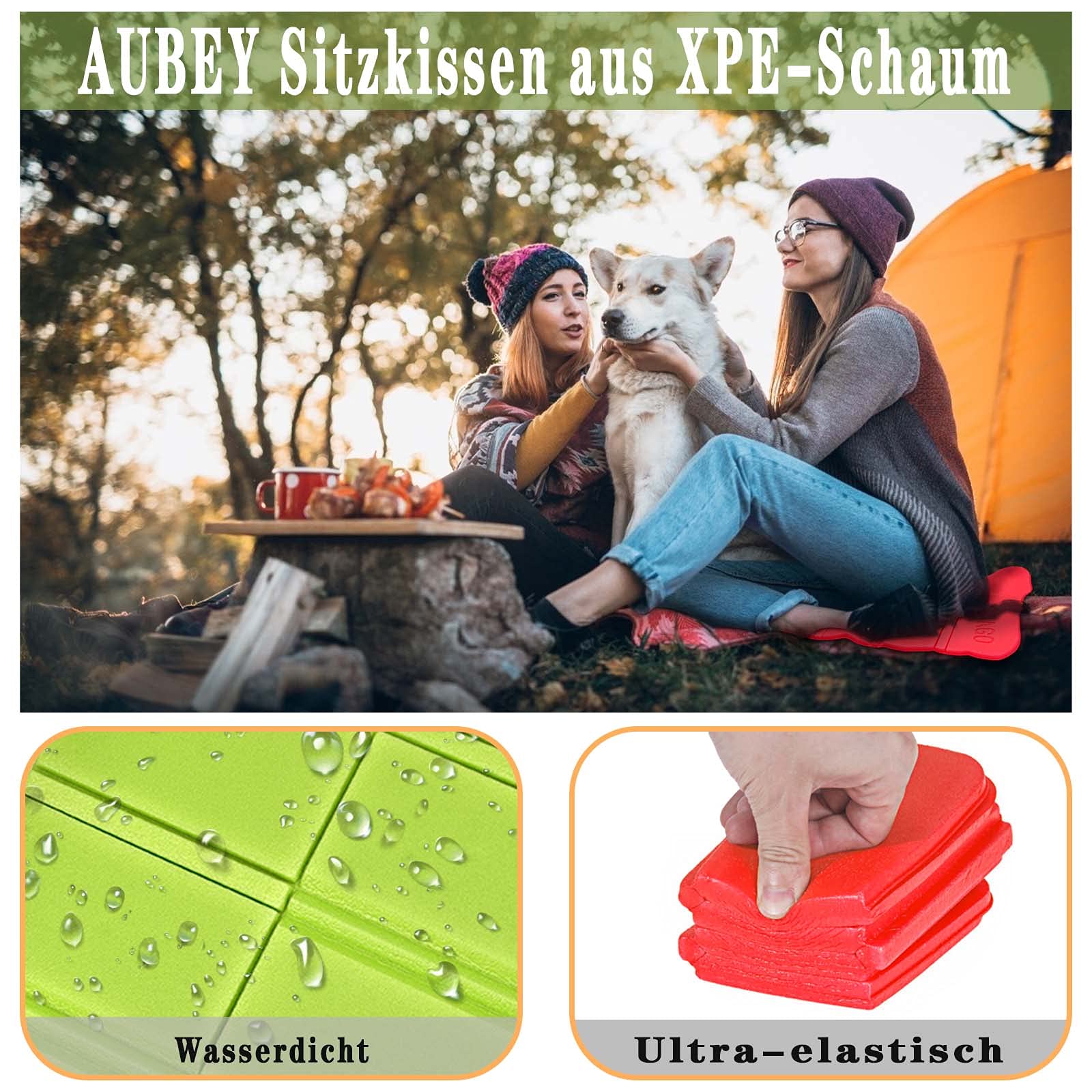 Cuscino Pieghevole Per Esterni - Impermeabile, Leggero, Con Borsa Trasporto Per Picnic E Viaggi - Foto 5