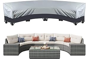 ClawsCover 6-8 Seater Curved Outdoor Sectional Couch Cover