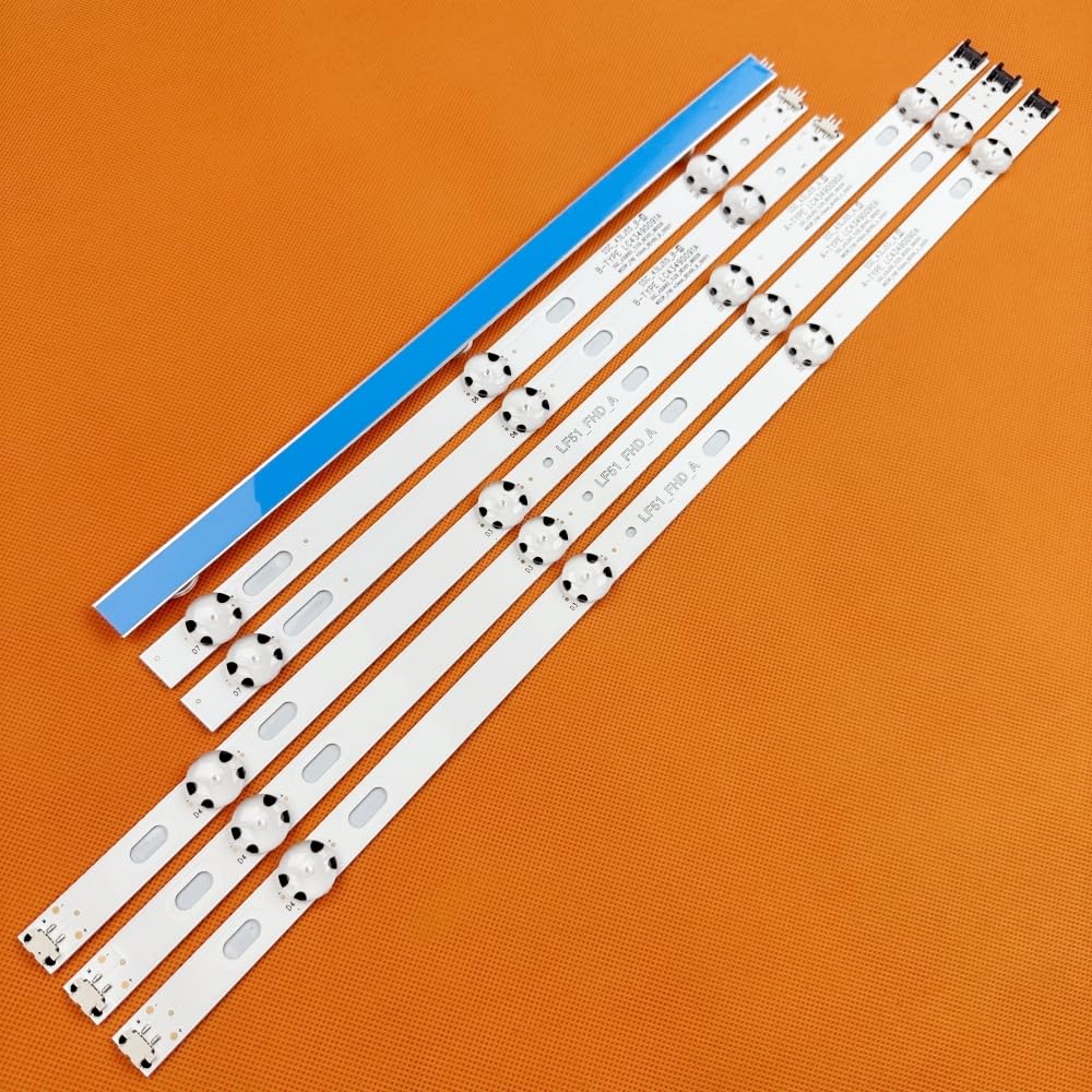 LOCLPCKGYA 8kits=48pcs 7LED 830mm Led Strip Backlight For 43LJ5500 43UJ6300 LC43490062A LC43490063A LC43490064A LC43490060A