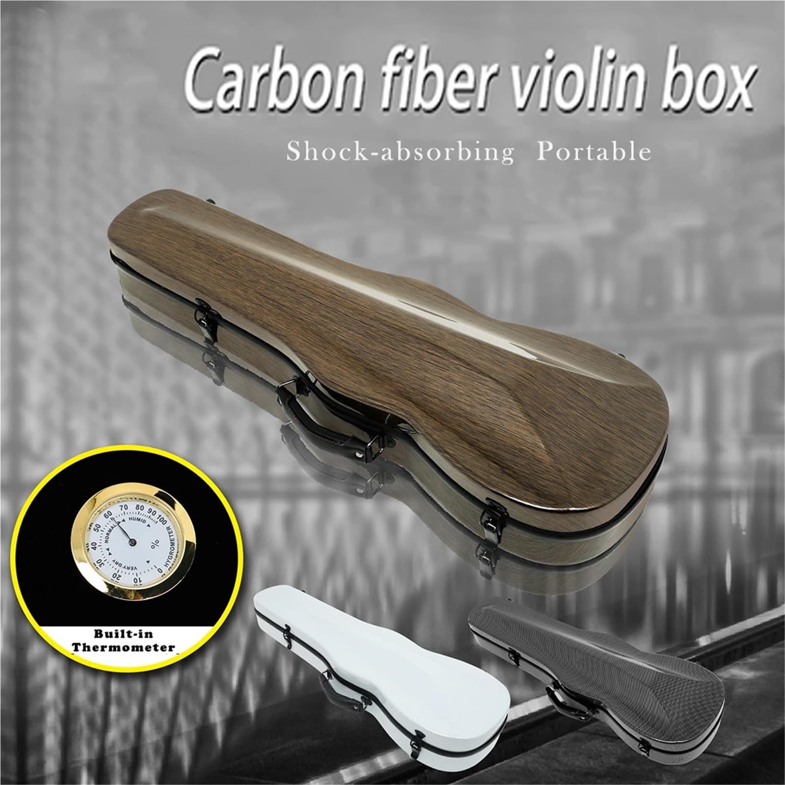 Boîte de violon en fibre carbone 4/4