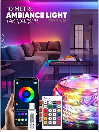 10M SMART LED SESE DUYARLI BLUETOOTH BAGLANTI [Enerji S n f  A]
