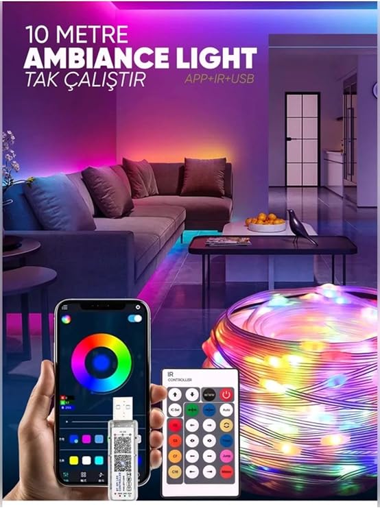 10M SMART LED SESE DUYARLI BLUETOOTH BAGLANTI [Enerji Sınıfı A]