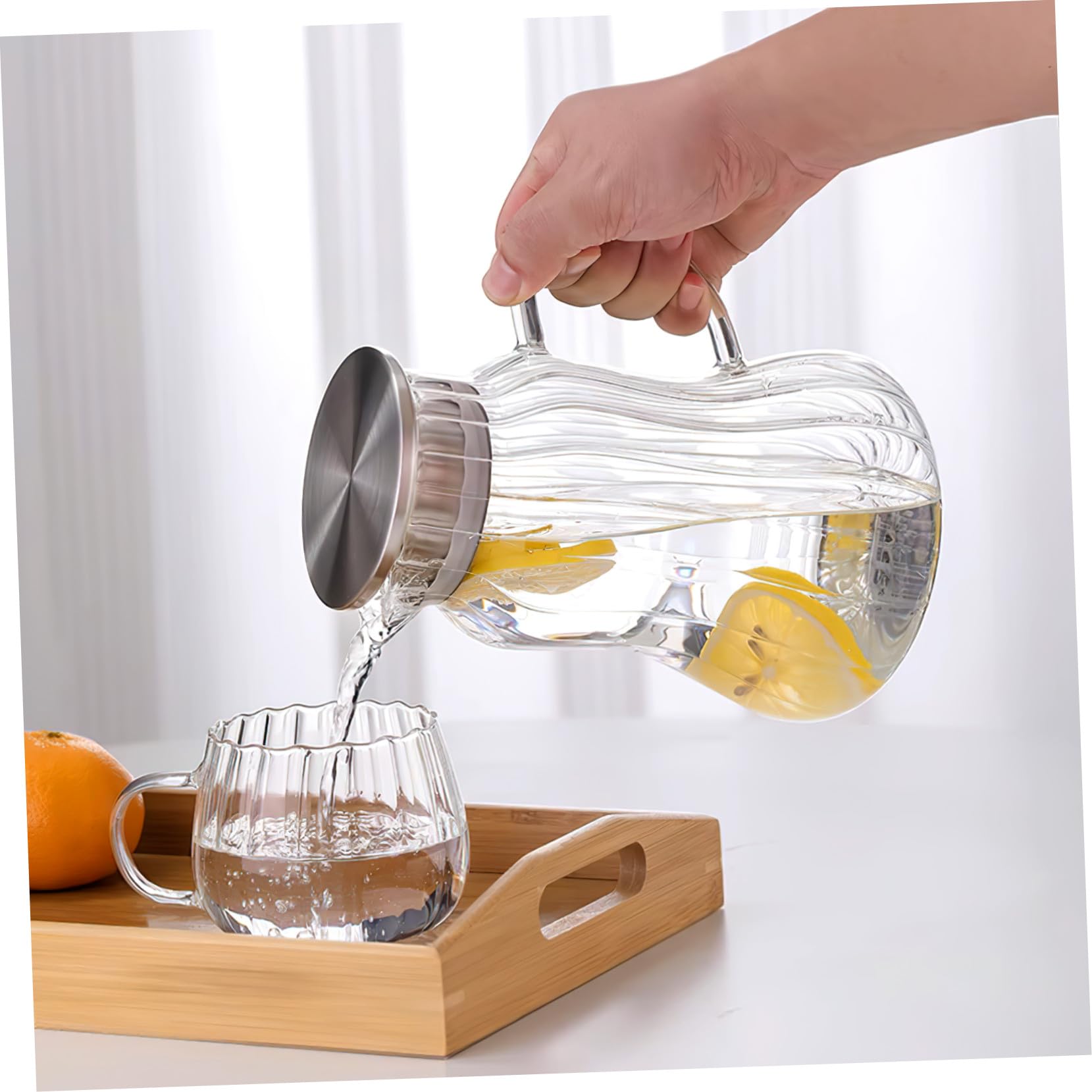 2 Piezas Vasos de Vidrio Transparentes para Leche y Café Resistentes al Calor Ligeros y Prácticos para Desayuno y Bebidas Hogar y Restaurantes