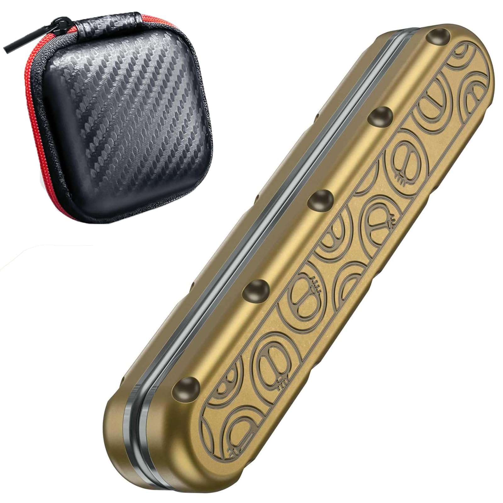 OBEST Slider Toy,Metal Fidget Slider, Fidget Slider Toys Metal Slider Push Rod Decompression Card, Sensory Toy For Autism And Hyperactivity Disorder, Adult Office Desk Toy