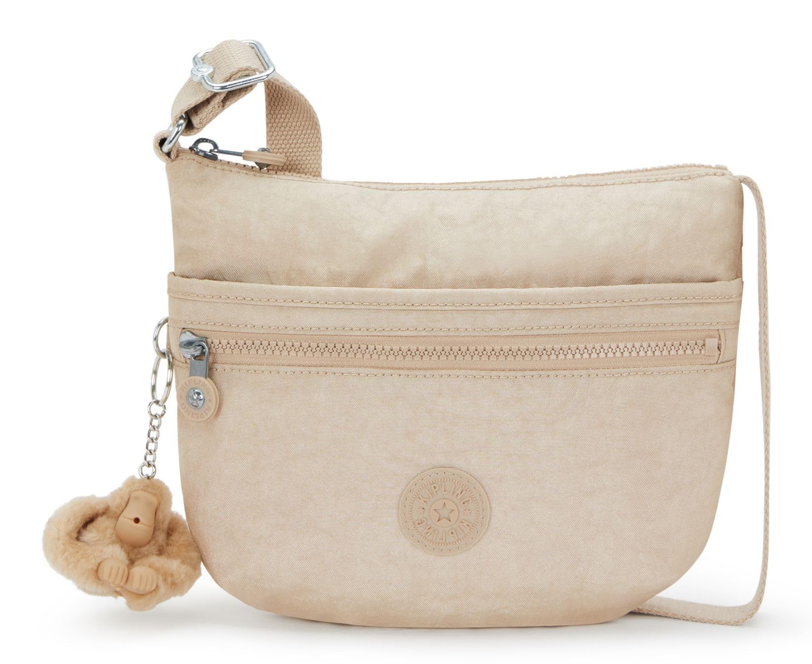 Kipling ARTO S Small Crossbody, Sparkled Beige (Beige)